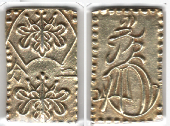 №23 明治二分判金 額縁様 ③