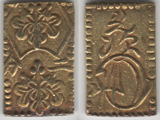 №25 明治二分判金 額縁様 ①