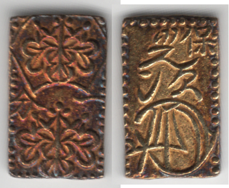 №28　天保一分判金 桐面額縁様